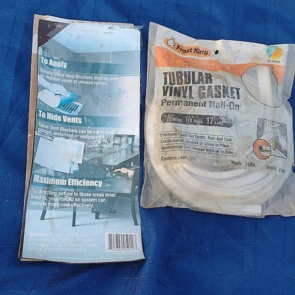Vinyl Weatherproofing Gasket&Pair of Magnetic Vent Blockers - Picture 1 of 4